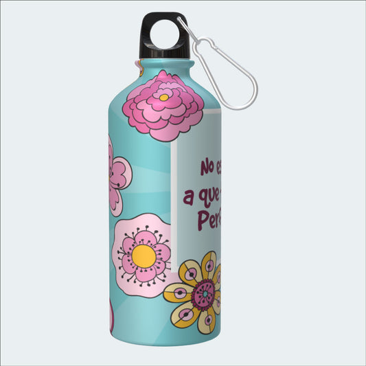 Botella Paisaje Flores